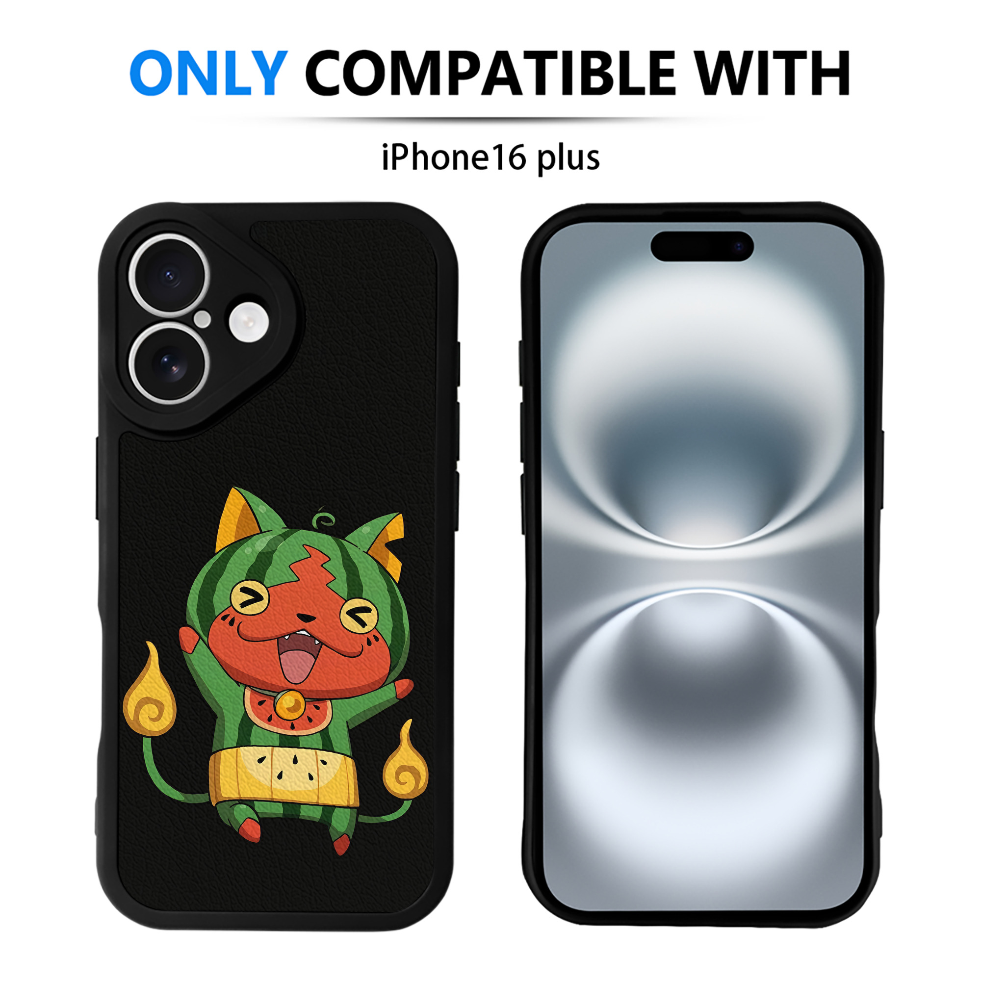 （画像用） 妖怪ウォッチ Yo-kai Watch 【iPhone 16シリーズ対応】シリコンスマホケース（レザー調） 材質：シリコン